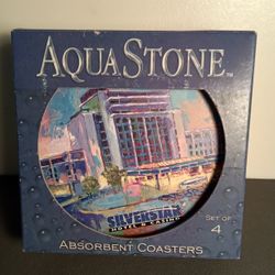 Silverstar Casino Aquastone Coaster Set of 4