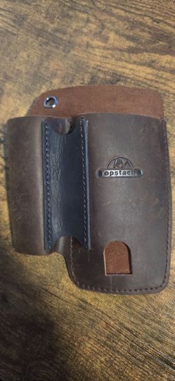 Leather Multitool Sheath with Belt Clip
