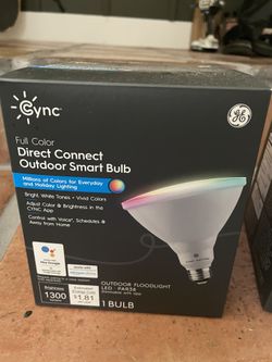 GE Lighting CYNC Smart LED Light Bulb, Color Changing Light