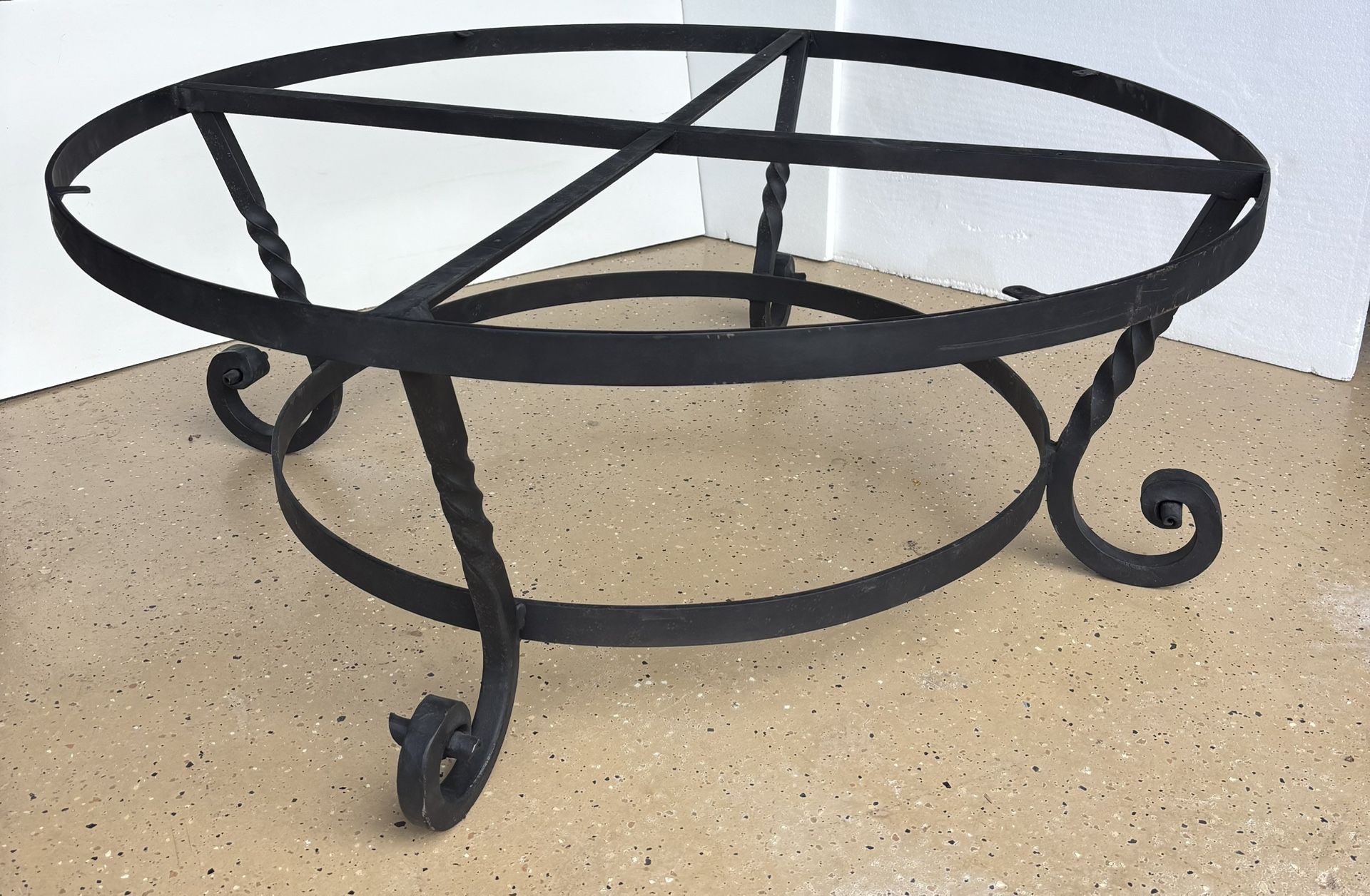 Metal Coffee Table Base Wrought Iron 
