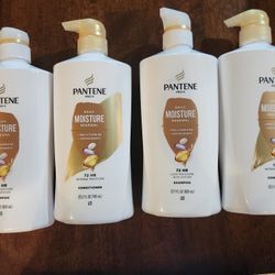 Brand New Bottlees of Pantene Pro-V Daily Moisture Renewal Shampoo and Conditioner Sets 27.7 fl oz
