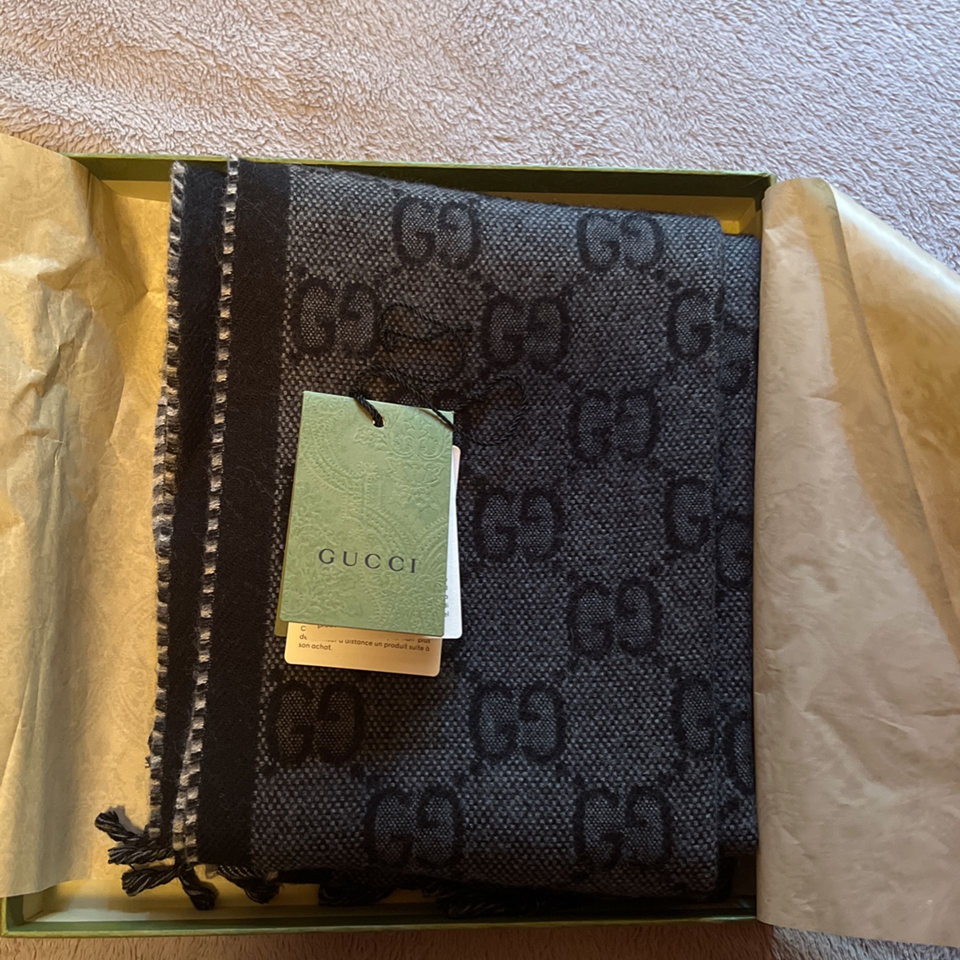 Gucci Double G Wool Scarf
