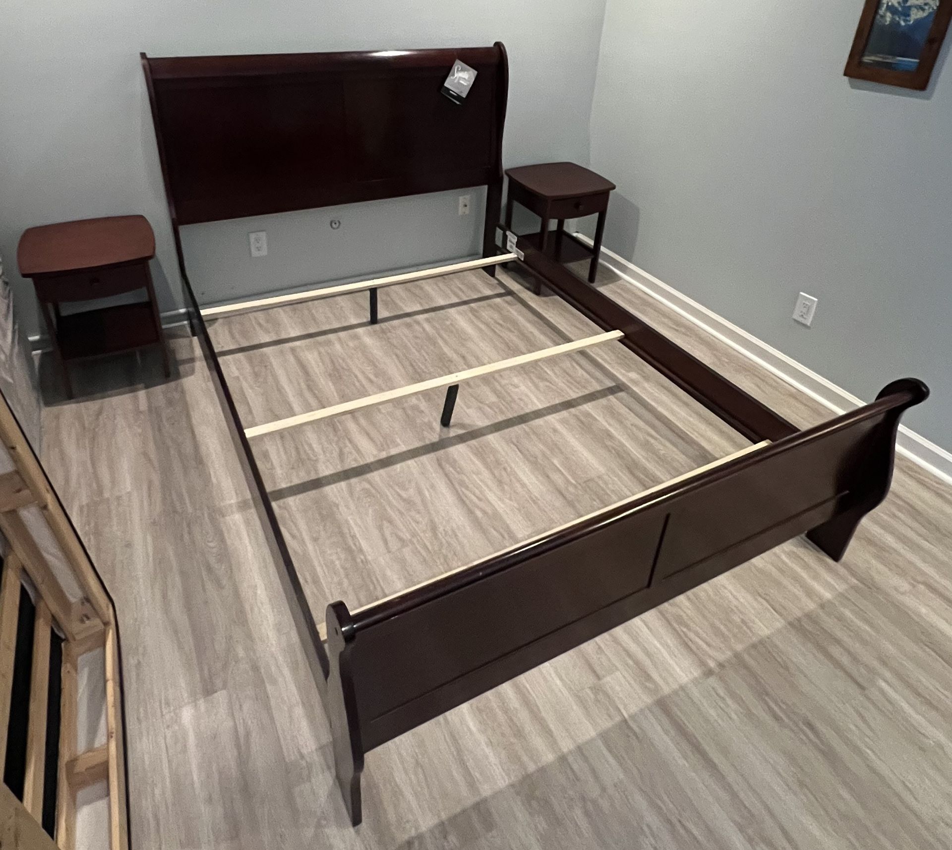 Queen Bed Frame And Nightstands