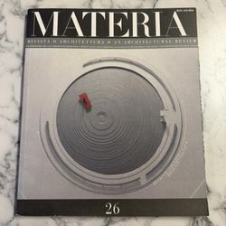Materia Magazine No 36 2001 Wood Architecture Review Paolo Portoghesi Italy VTG