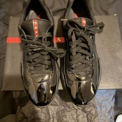 Prada America's Cup biker fabric sneakers