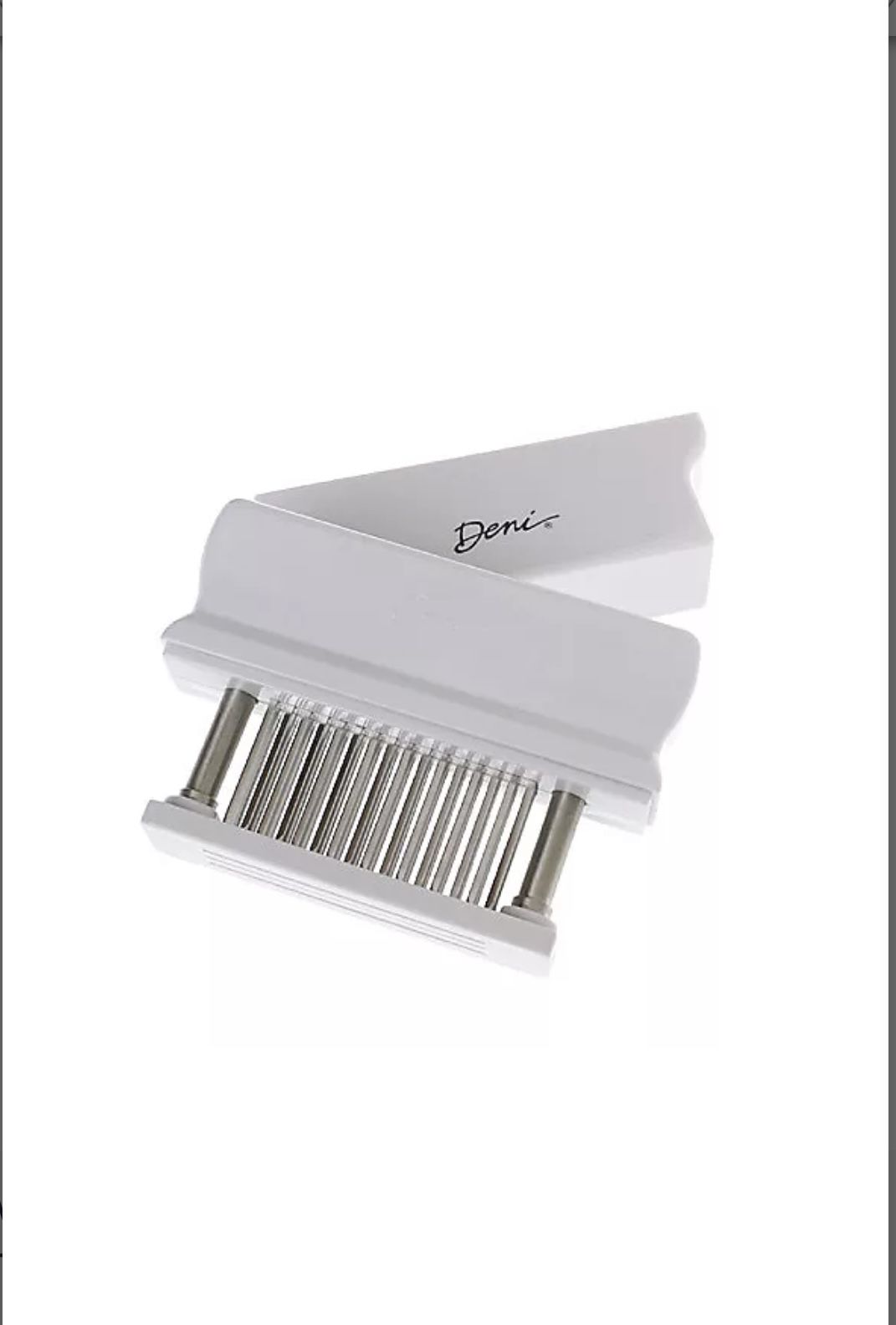 Deni , Meat Tenderizer With 48 Stainless Steel Blades & Protective Cover