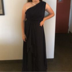 Teen Navy Blue Prom Dress Size 6