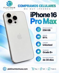 iPhone 16 Pro Max 256gbs UNLOCKED FOR ANY CARRIER