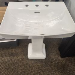 Pentecost Porcelain Pedestal Sink 