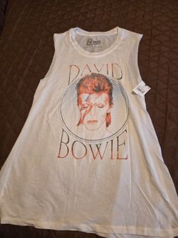David Bowie Graphic Muscle Tank Top