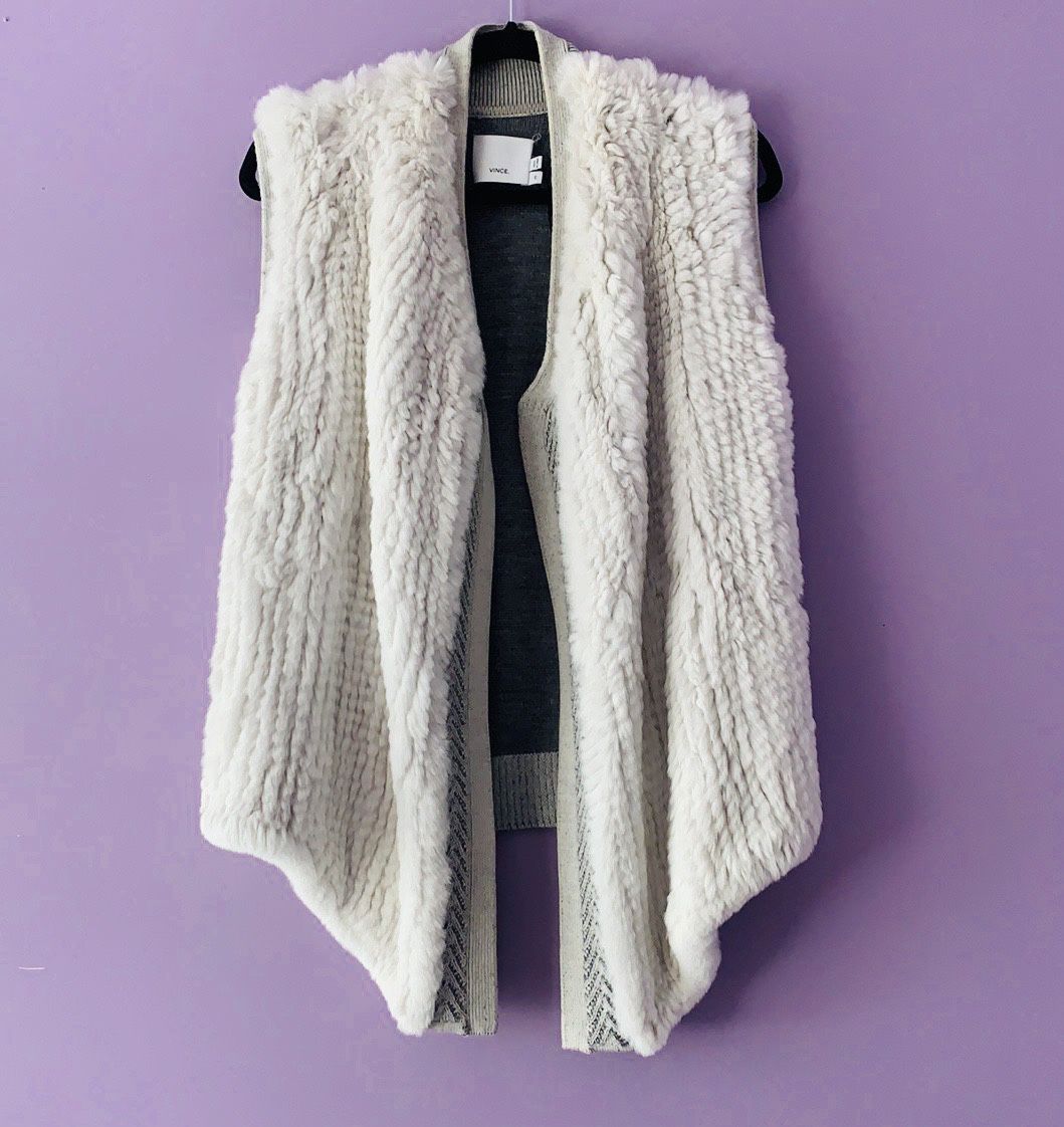 Vince Fur And Wool Vest
