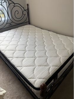 Queen Hybrid Mattress – 12” Cooling Gel Memory Foam – Open Box, Never Slept On
