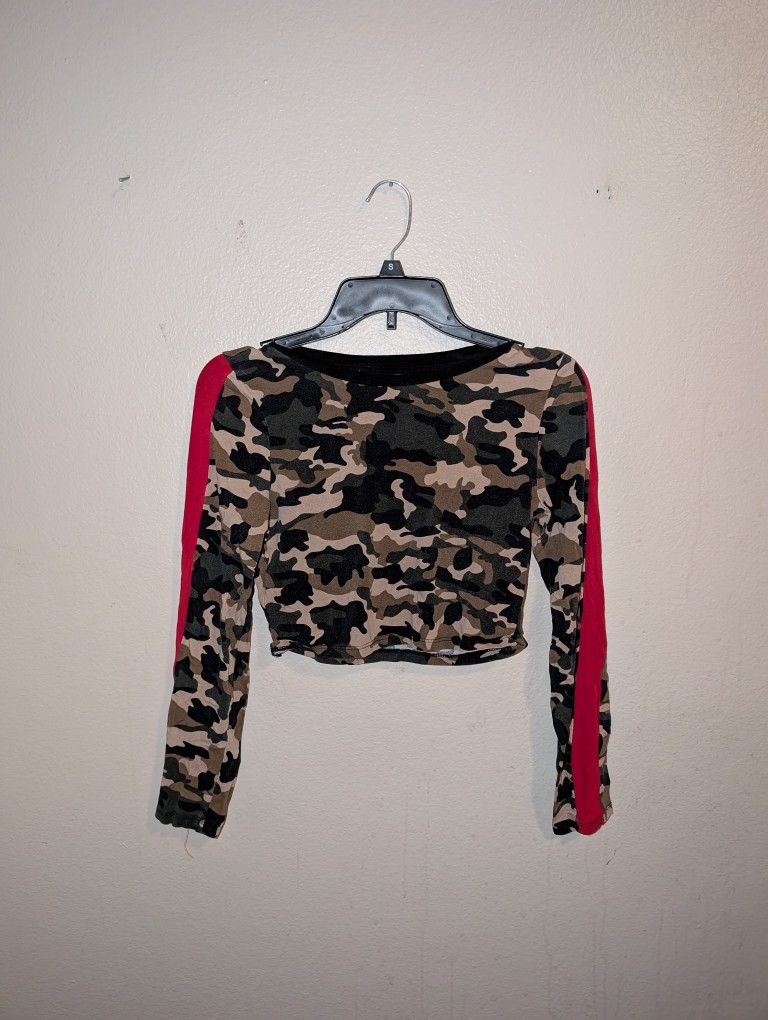 FashionNova Women's Long Sleeve Crop Top