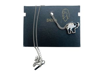 Brand New Mother And Baby Elephant Charm With Necklace