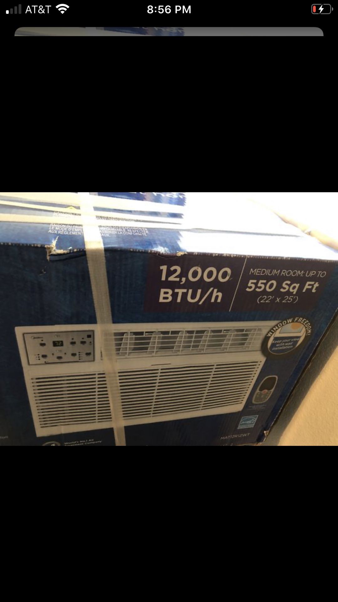Air conditioner 12,000 btu ,115v