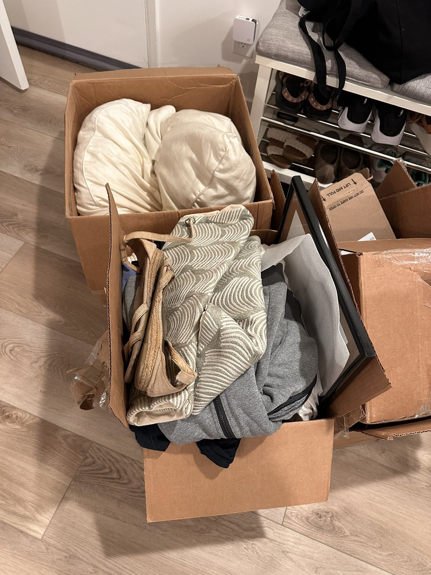 Free Clothes And Pillows And Sleeping Bag