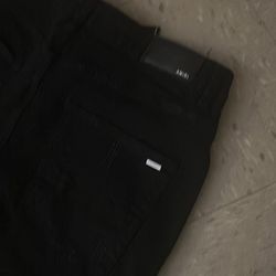 Black amiri jeans size 34