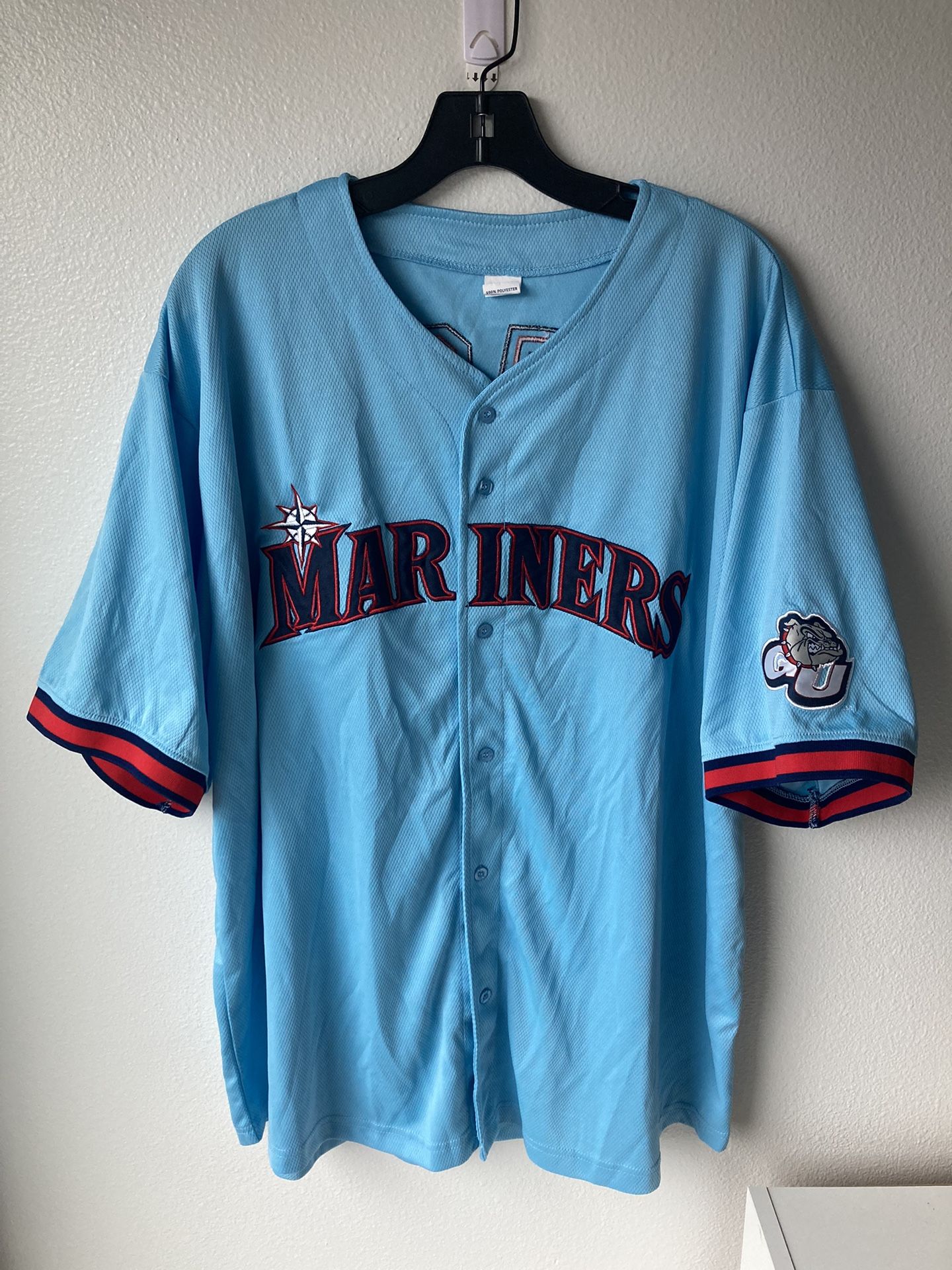 Seattle Mariners Gonzaga Day Jersey Limited Edition 2XL MLB Blue