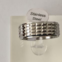 Men’s Stainless Steel Ring, Size 9