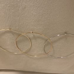 Diamonds International Tri Color Diamond Bangle Bracelets, Set Of 3