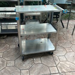 3 Tier Stainless Steel Utility Cart
