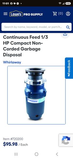 Whirlaway disposer