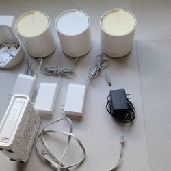 TP-Link Deco Home Mesh Wifi Kit With Arris SB8200 Router - 3 Decos + Router 