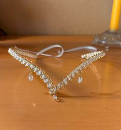 Gold Braided Crystal Tiara/Crown