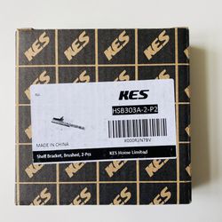 KES Shelf Bracket. Brushed. 2 Pcs. Ideal to put glass on. Or any other kind of shelf. New. Never used. Still sealed in original packaging. 3 for $30.