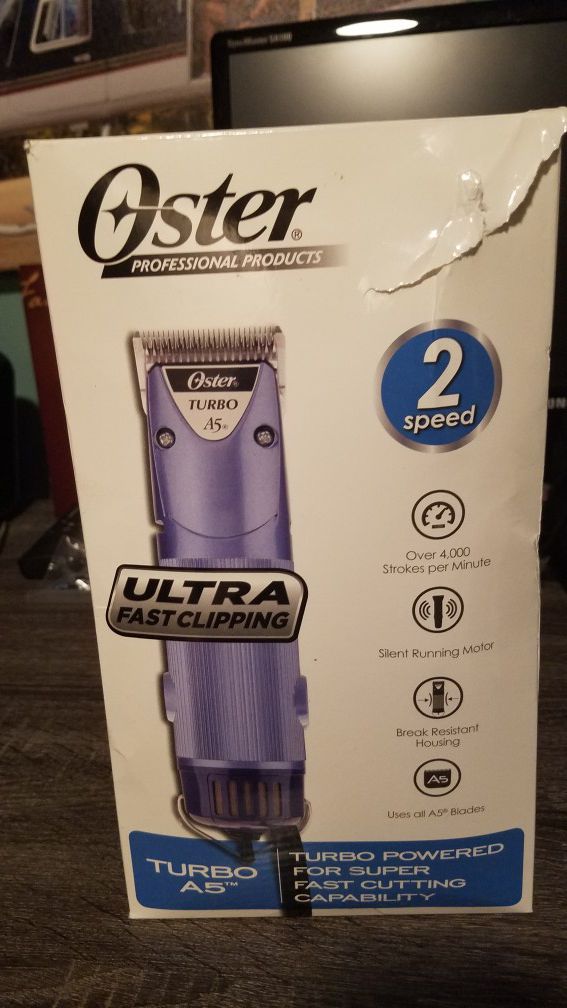 Grooming clippers Oster A5. Used once