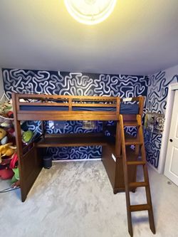 Loft Bed With Built In Desk And Storage