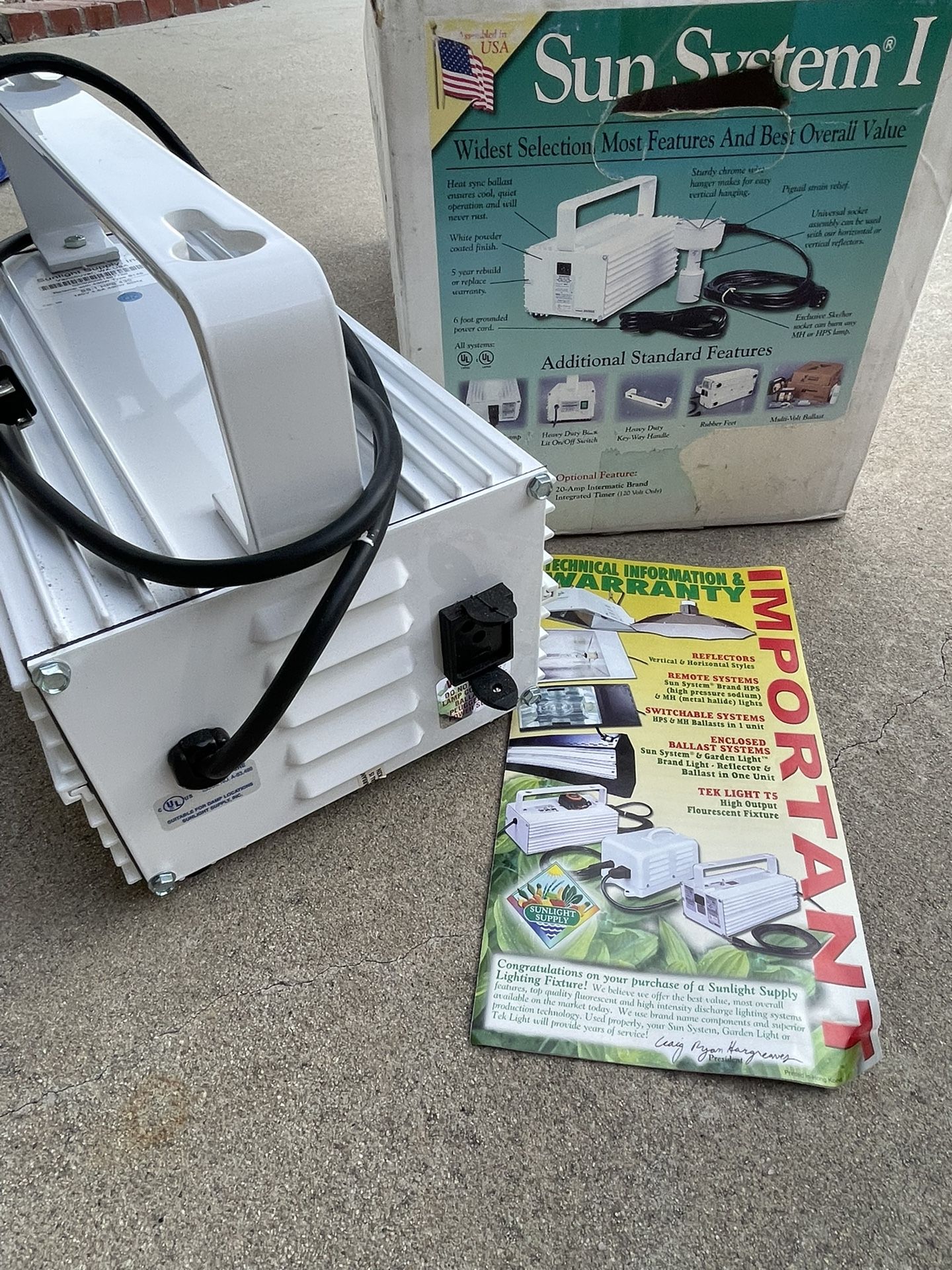 New Sun System 1 Ballast 430W Indoor Grow Light Ballast