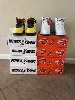 Brand New Patrick Ewing Shoes 8 Pairs Sizes 1-2