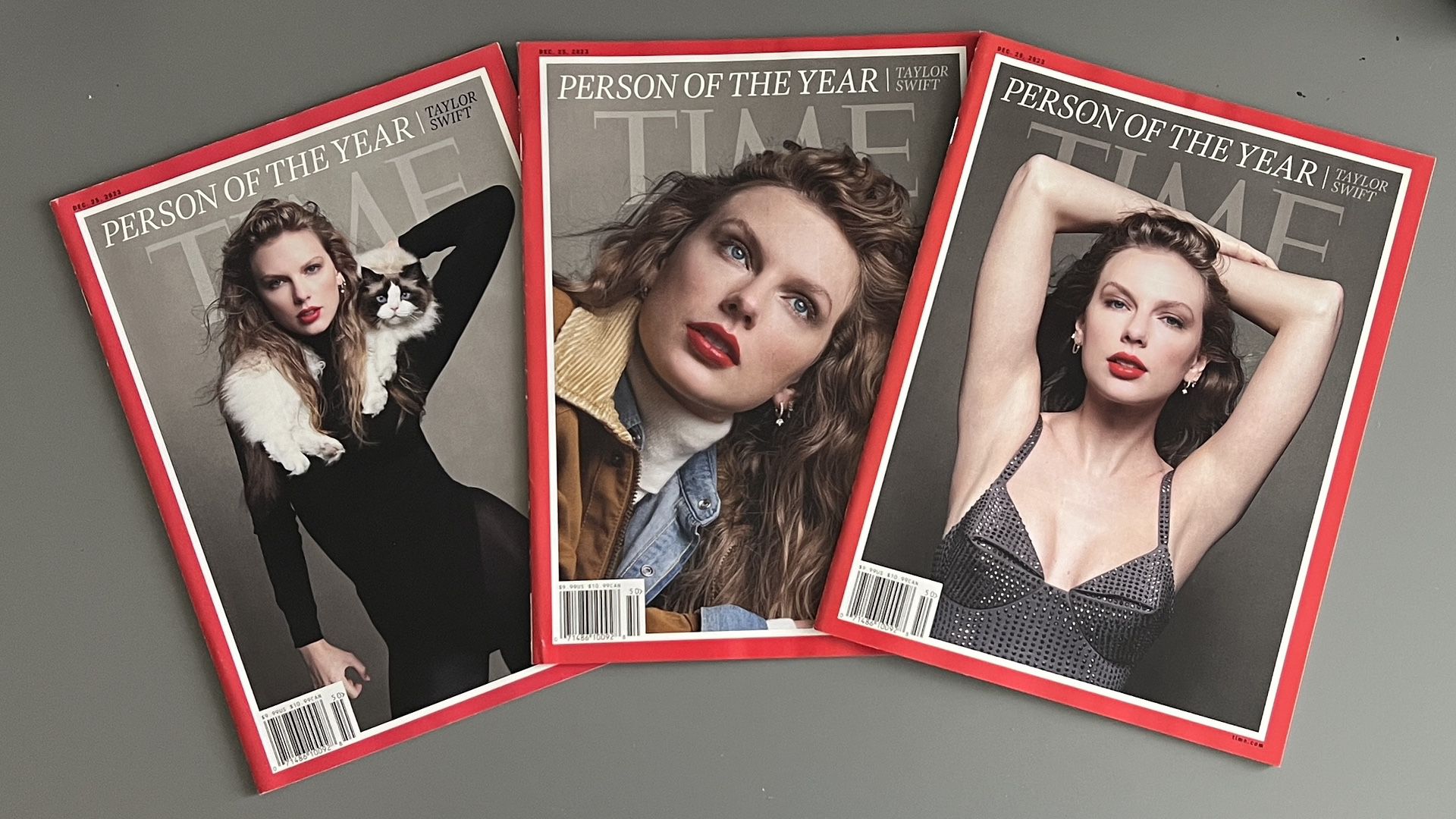 TIME Magazine - TAYLOR SWIFT - Person Of The Year 2023, Complete 3 Cover Set