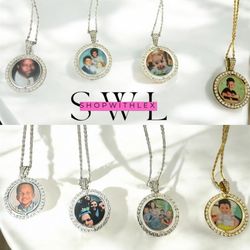 Custom Picture Necklace: Gold, Rose Gold, or Silver