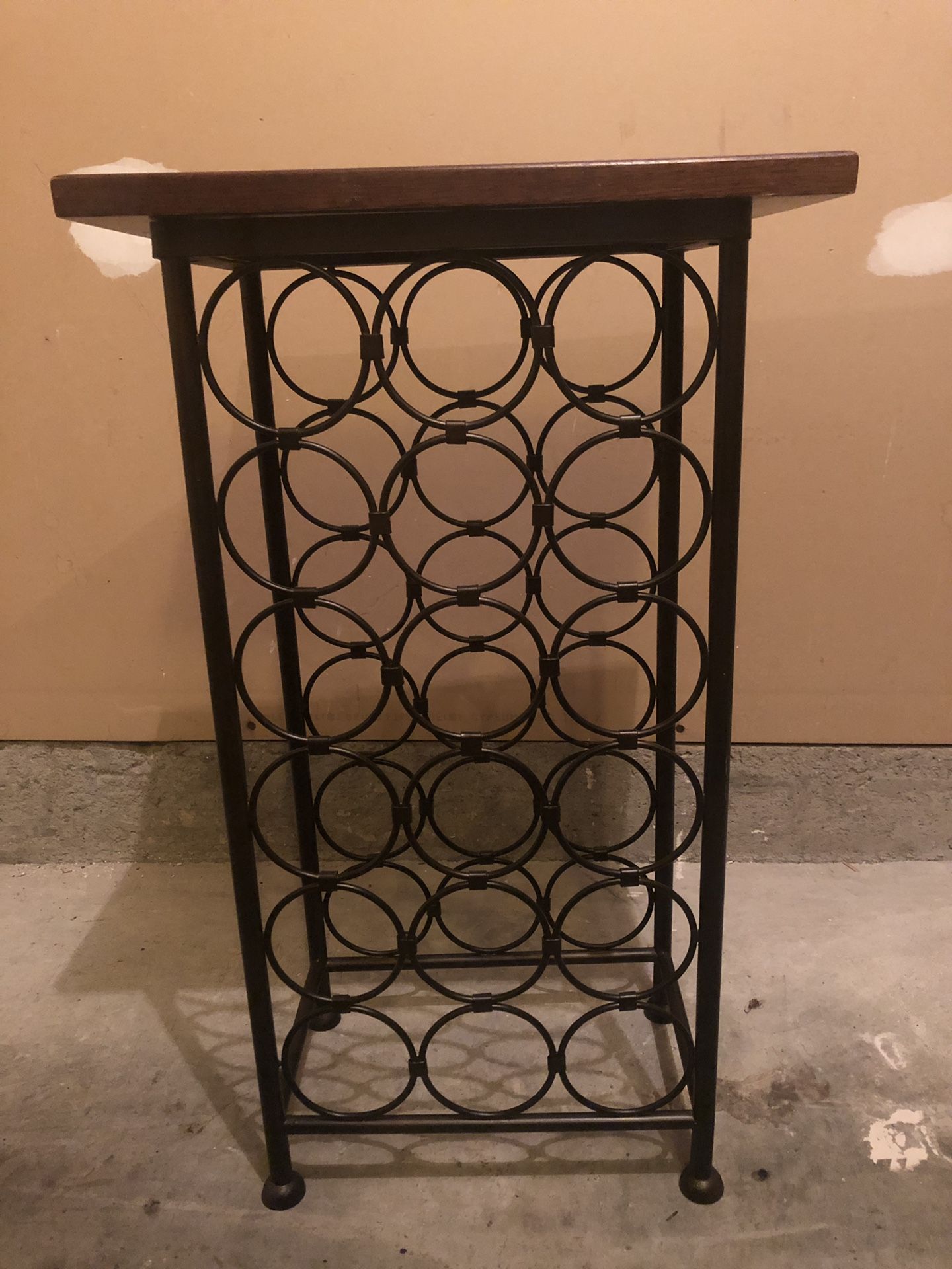 Wine rack - wood and metal