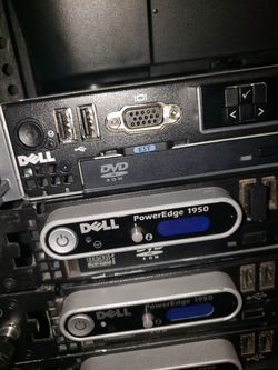 Dell power edge and pac smart ups 2200 xl.