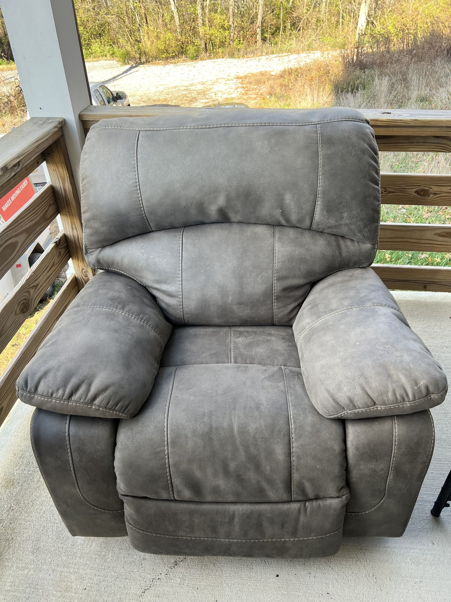 Electric Suede Lounge Chair 