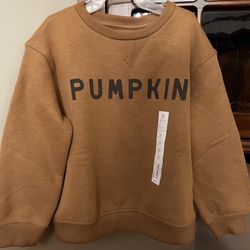 Pumpkin Sweatshirt - 3T (New)