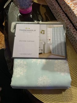 THRESHOLD shower curtain
