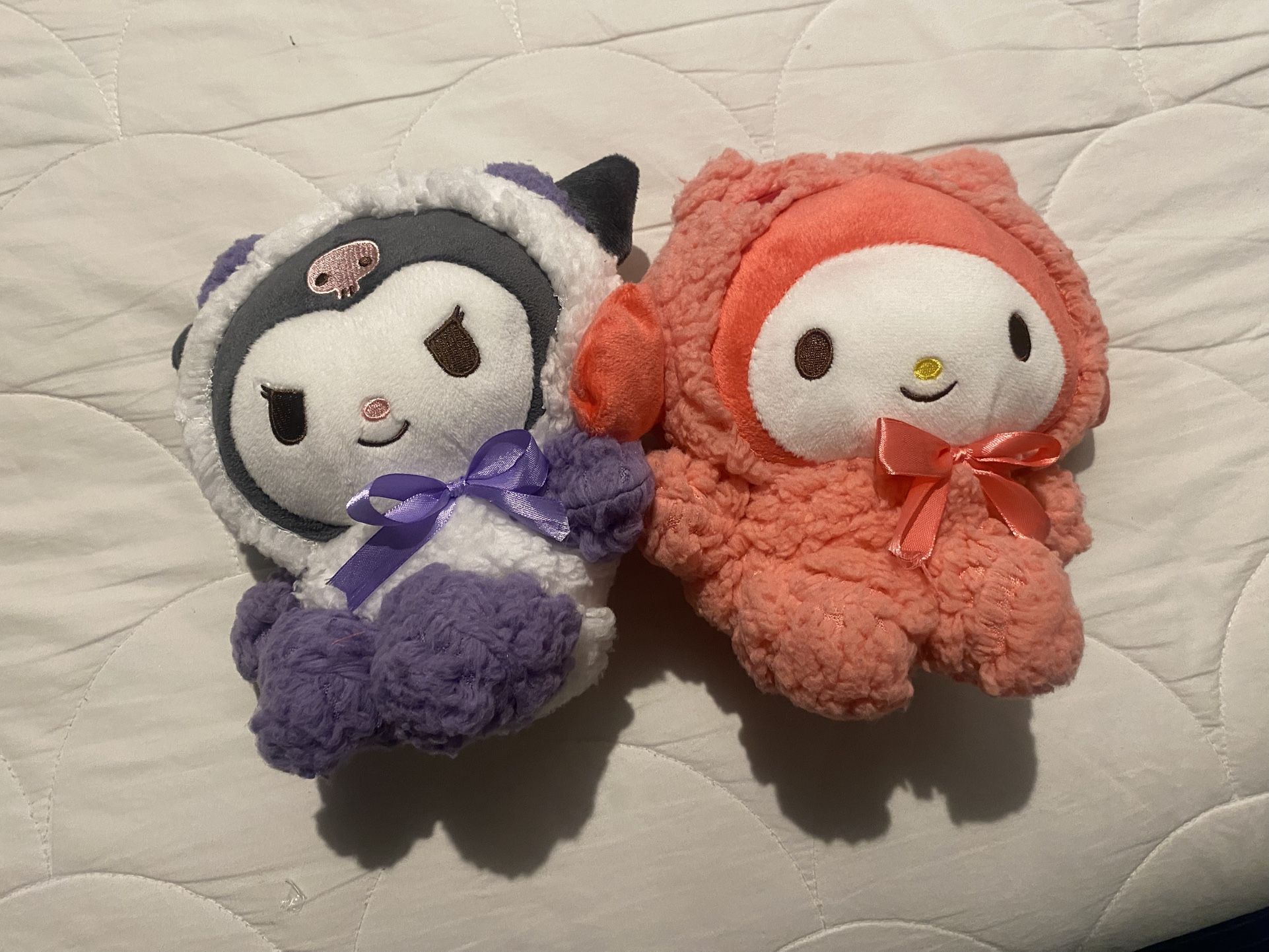 Kuromi and my melody plushie