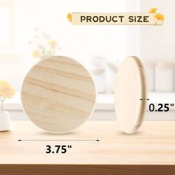 (NEW) Wood Cup Coasters - 15 Pack