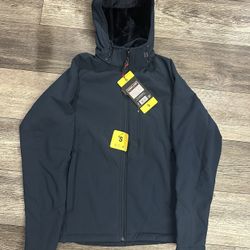 Men’s Kirkland Soft Shell Jacket Navy Blue Small 