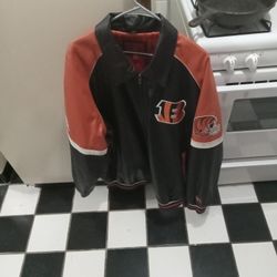 Real Leather BENGALS JACKET JUST IN TIME FOR THE BIG GAME