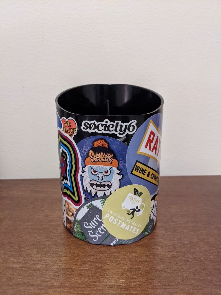Urban Pen Holder W/ Stickers