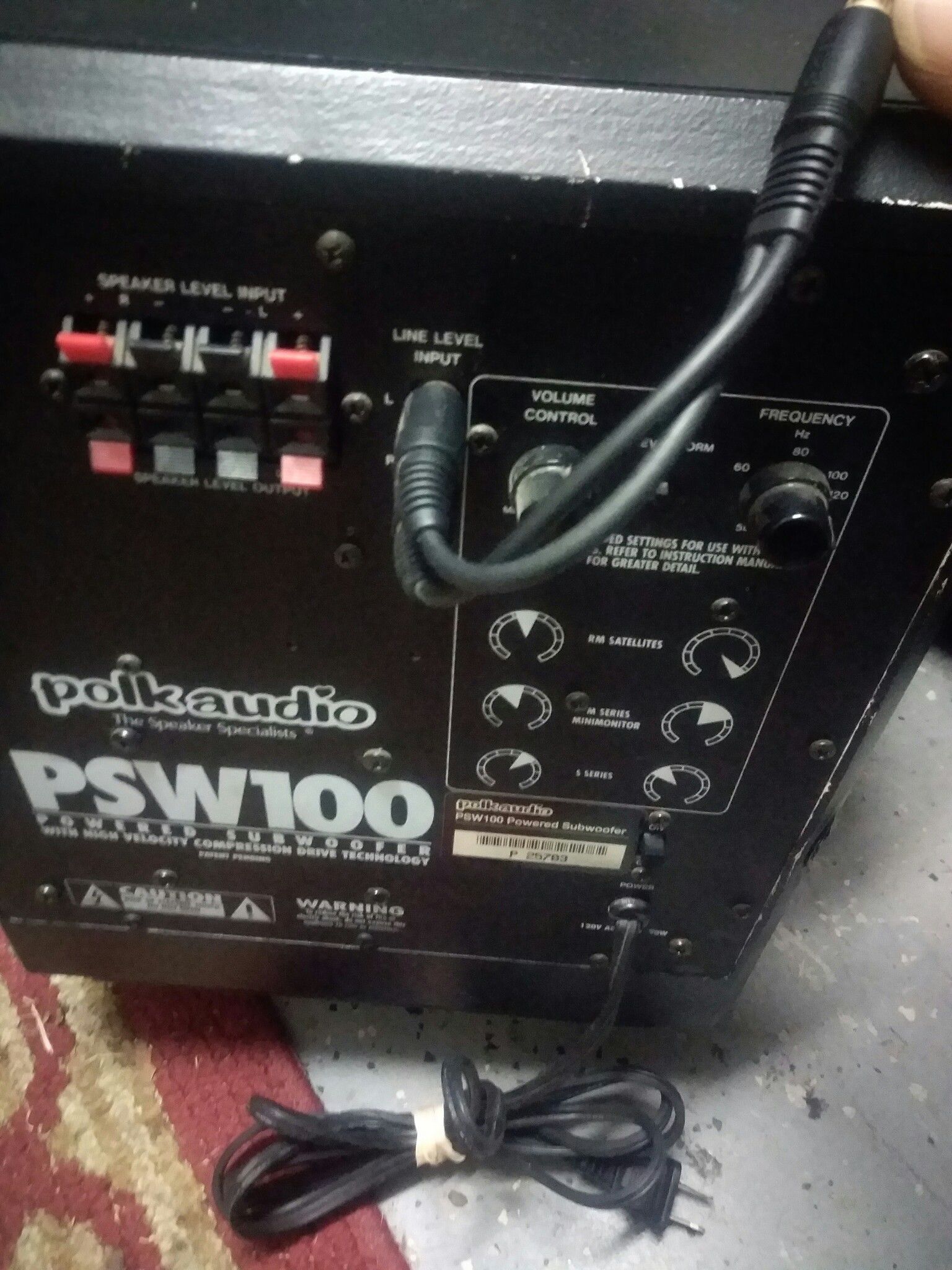Polk audio powered sub woofer
