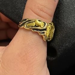 Gold Nugget Ring 