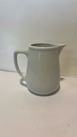 White Ceramic Cream Pitcher