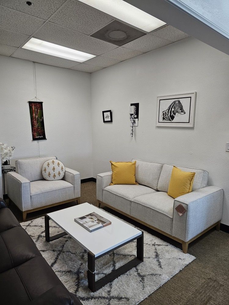Fabric Sofa With Removable Cushions-Rosecrans