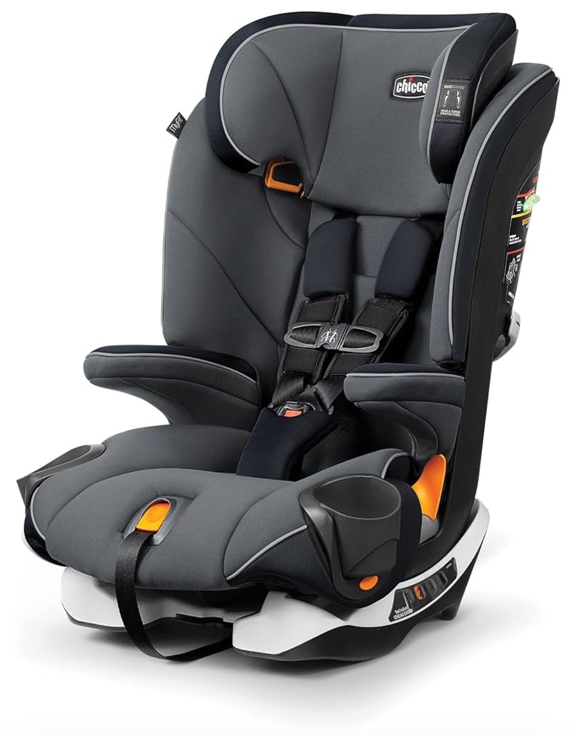 CHICCO MyFit Harness Booster Car Seat, Point Harness and High